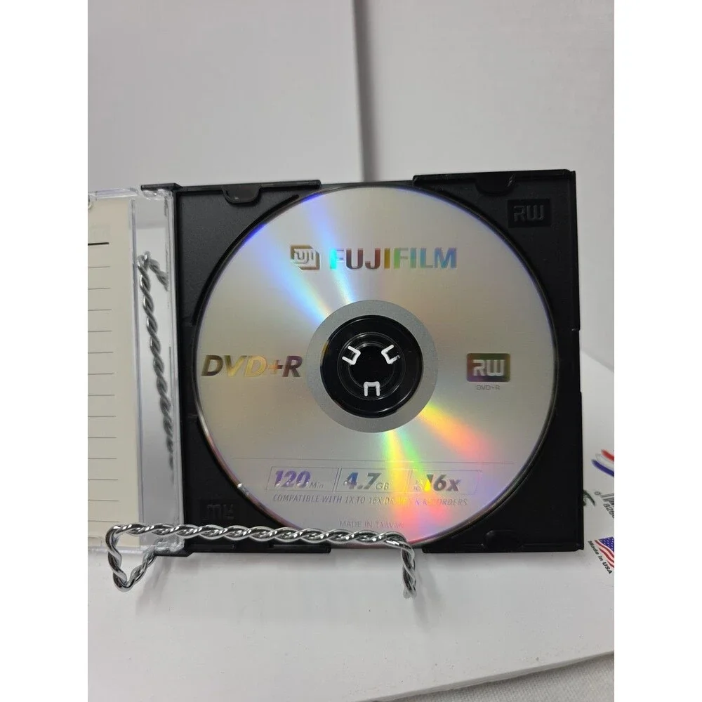 Fujifilm DVD+R Lot Of 4 120m Blank Storage Media 4.7GB Disc Data Video CD Music